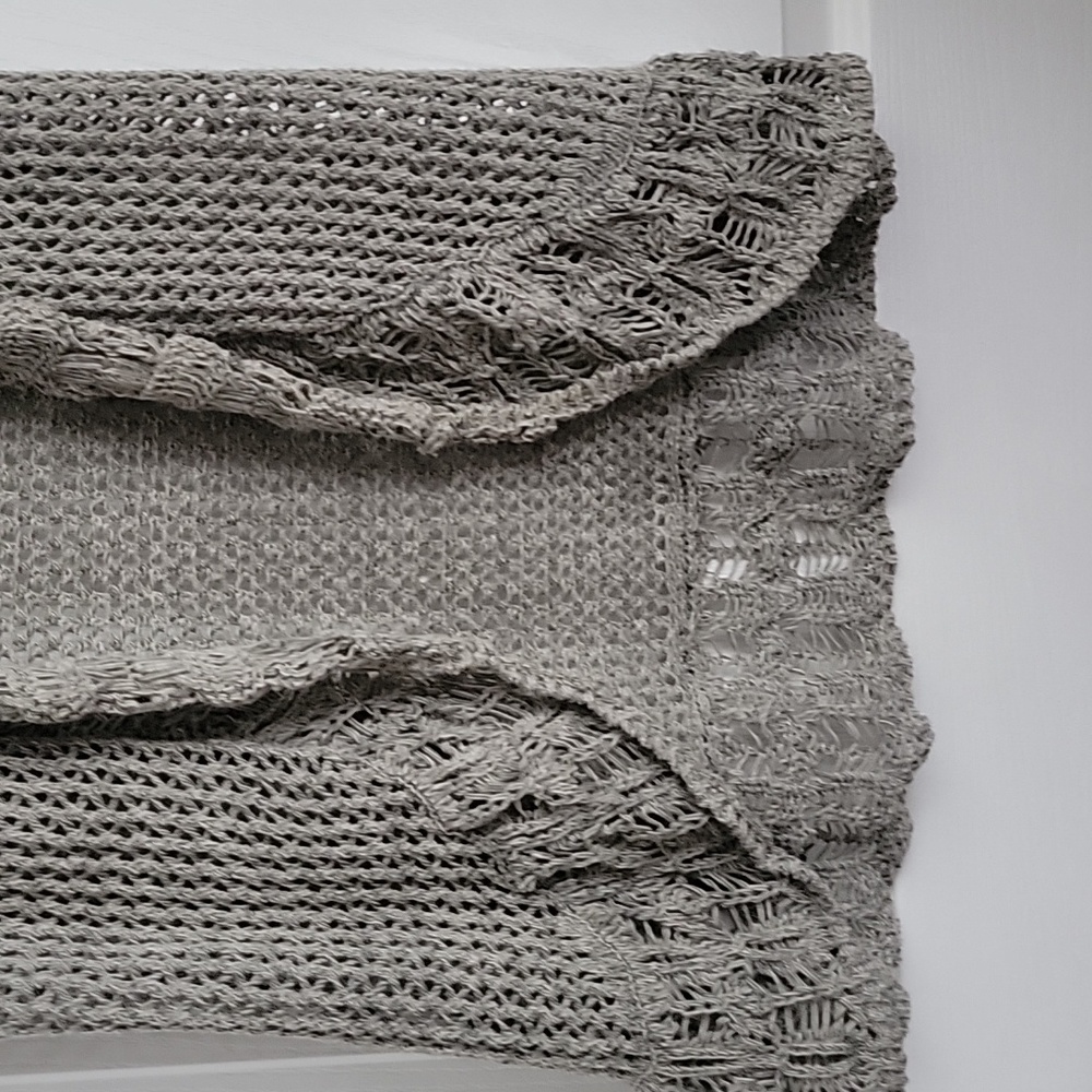 Angel of the North Knitted Vest gray small s Anthropologie - Picture 2 of 6